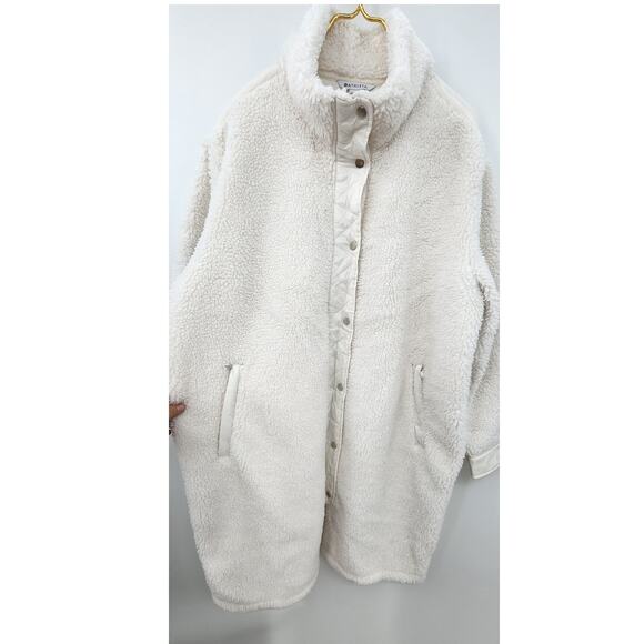 Athleta Cozy Day Hybrid Coat Long Sherpa Jacket Women's Plus Size 1X - Picture 6 of 12